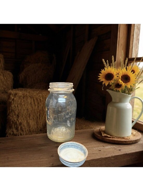 SAMCO Other - Vintage Samco Super Mason Quart Jar with Zinc Lid | Farmhouse Storage | Rustic C